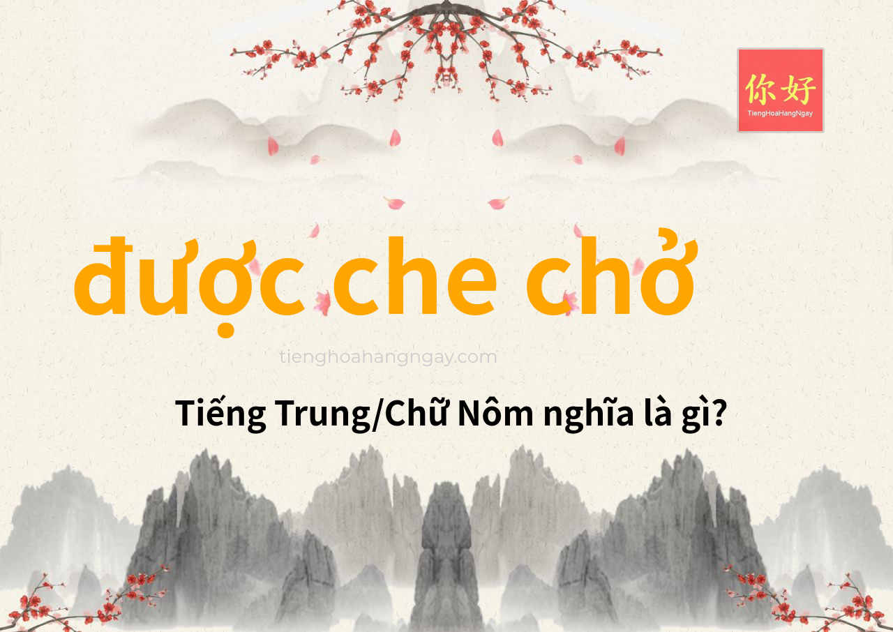 được che chở tiếng Trung là gì?